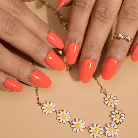 Fresh Orange Press on Nails Set