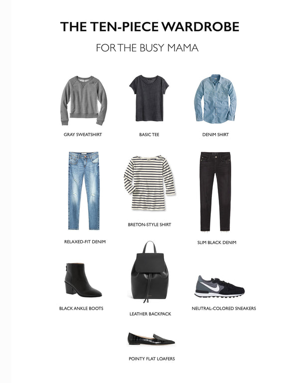 The Ten-Piece Wardrobe For the Busy Mama - www.elliefunday.com