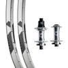 Picture of Industry Nine Hydra 2 Hubs + Wingman Origin Silver Custom Alloy Wheels (Front + Rear)