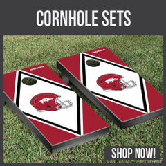 Arkansas Razorbacks Cornhole board