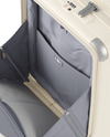 burlington cabin suitcase with bonnet open
