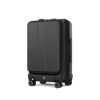 cavendish polycarbonate cabin suitcase tilted to the left with black colouring