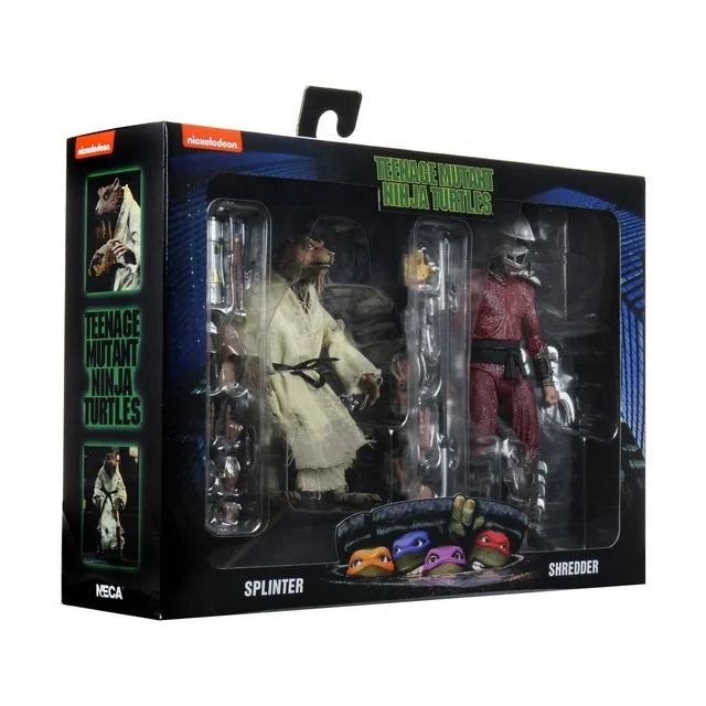 NECA Teenage Mutant Ninja Turtles Splinter and Shredder 2 Pack