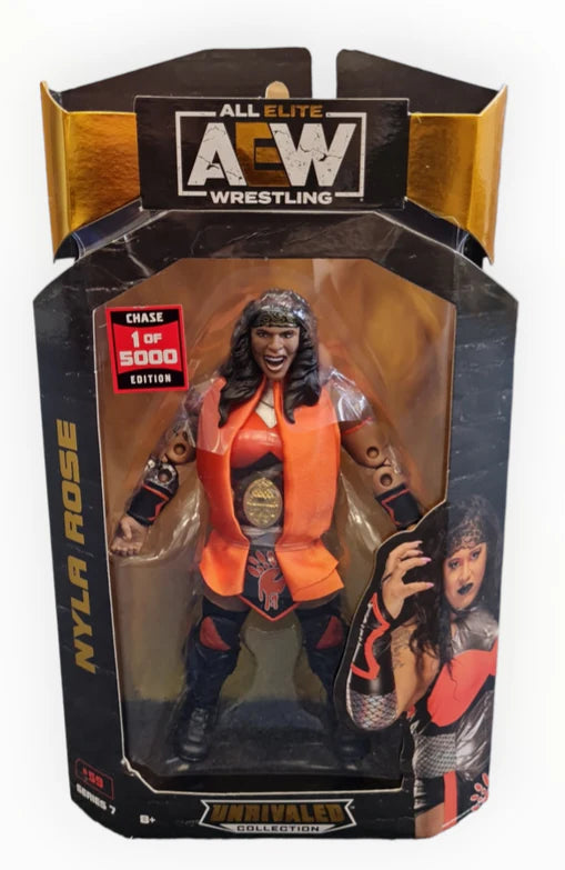 AEW Unrivaled Collection Nyla Rose 1 of 5000 Chase Edition, (Damaged Box)