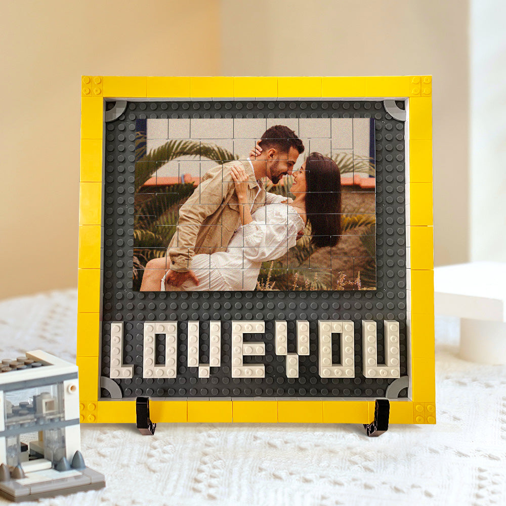Personalized Photo Building Brick Puzzles Custom Building Block Picture Frame Unique Gifts