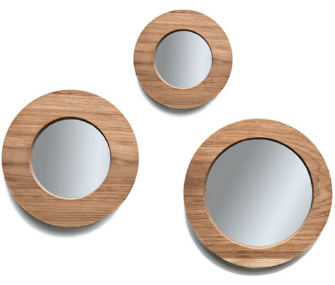 decorating with a cluster of wall mirrors