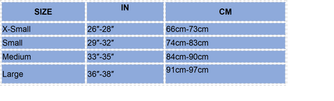 Onyx Life Vest Size Chart