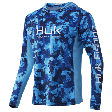 HUK Fishing Hoodie Sweater Fleece Warm Long Sleeve Jacket Men