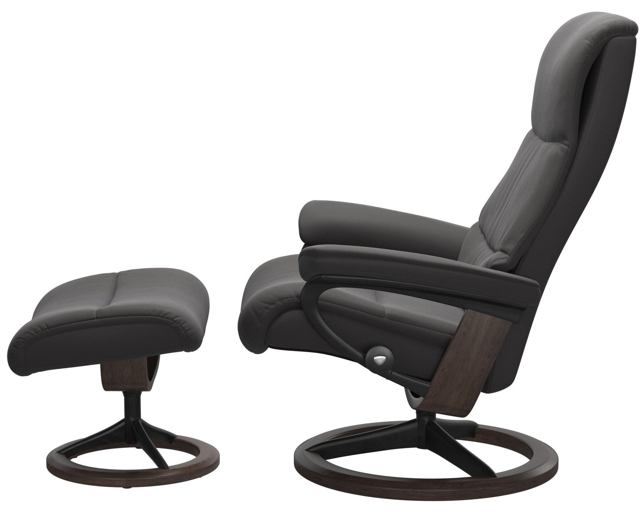 leather office chair with leg rest