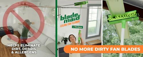 Blade Maid Ceiling Fan Cleaner, Cleaning Tool With 3 Foot Extendable Pole -  Dutch Goat