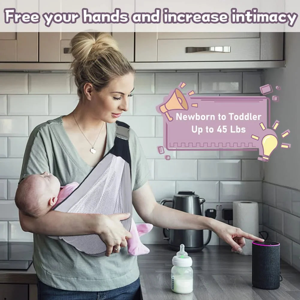 Kletshuts™ SlingCarrier: Breathable Baby Sling Carrier - Image 3