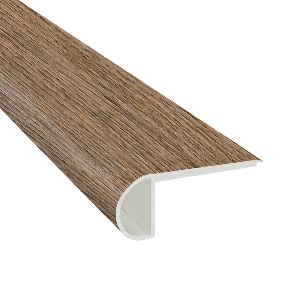 Forrest Brown 3/4 in. T x 2.75 in. W x 94 in. L Luxury Vinyl Flush Stairnose Molding