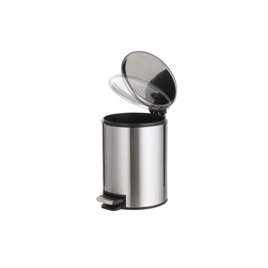 Style Selections 5-Liter Stainless Steel Steel Commercial Trash Can with Lid