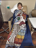 Judy S. with her Healing Energy Blanket