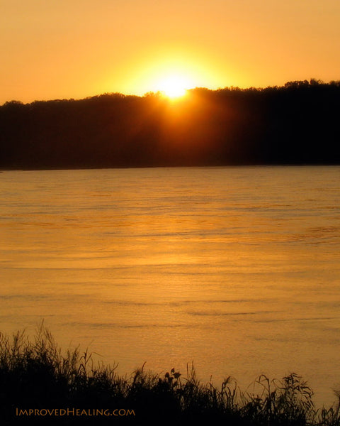 Sunrise on Missouri River