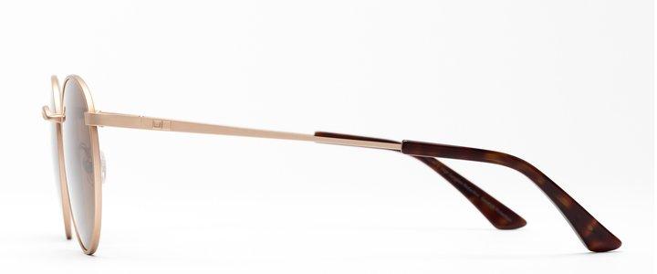 OTIS EYEWEAR // Flint // Brushed Gold / Brown Lens Polarized