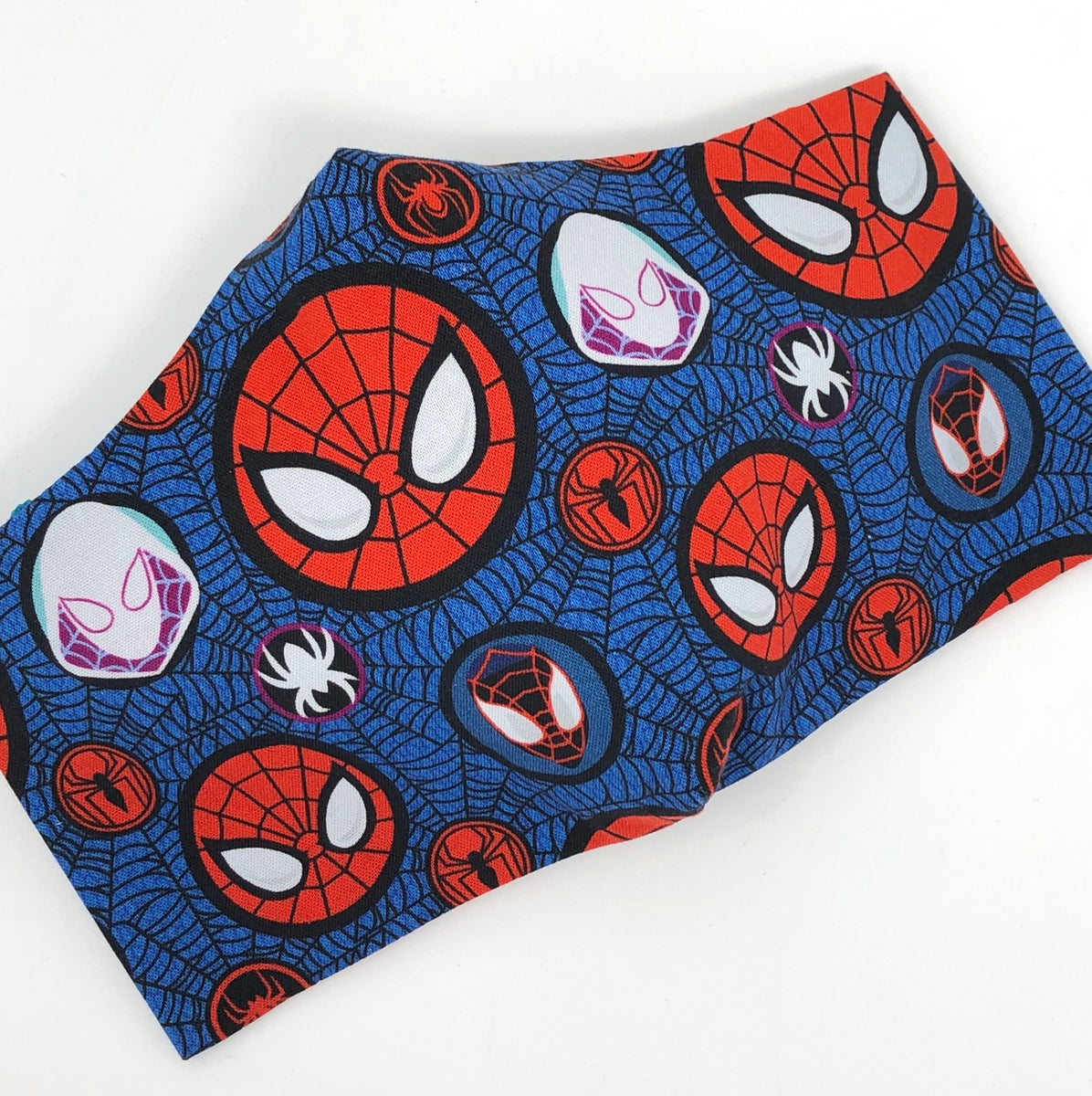 Cloth Face Mask - #292 - Spiderman, SpiderGwen, and Miles Morales Head –  Cuppa Fog