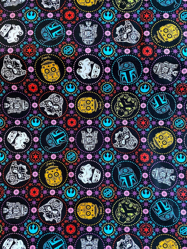 star wars sugar skull fabric