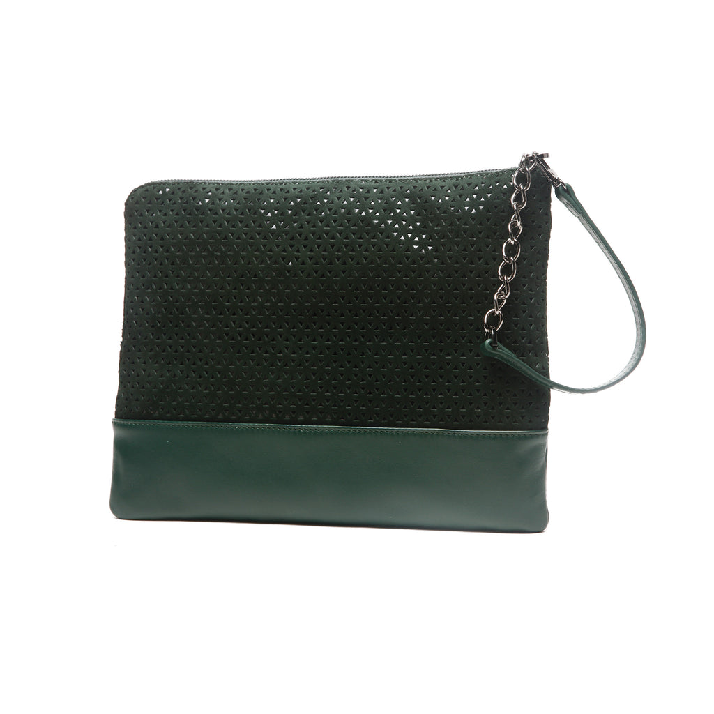 forest green clutch