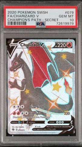 PSA 10 Charizard 079/073 Full Art Champions Path SWSH Pokemon