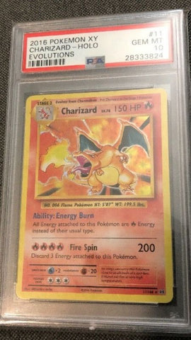 PSA 10 Charizard 11/106 Evolutions Set Holo