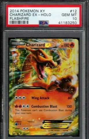 PSA 10 Charizard ex 12/106 flashfire xy