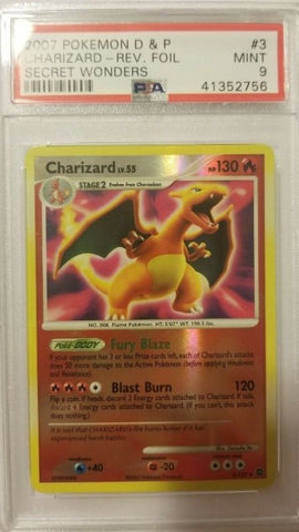 PSA 10 Charizard 3/132 SECRET WONDERS Reverse Foil D&P 2007