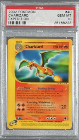 PSA 10 Charizard 40/165 expedition set