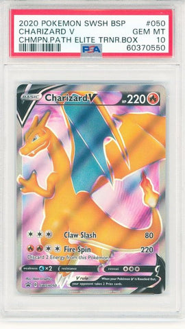 PSA 10 Charizard Charizard V Promo SWSH050 Champions Path