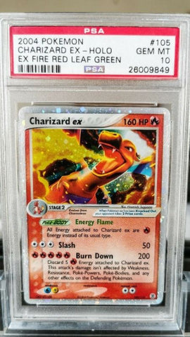 PSA 10 Charizard EX 105/97 EX FIRE RED LEAF GREEN