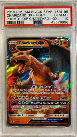 PSA 10 Charizard GX SM195 Sun Moon Promo 2019