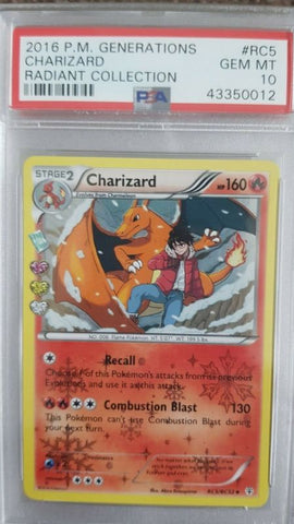 PSA 10 Charizard RC5/RC32 radiant collection