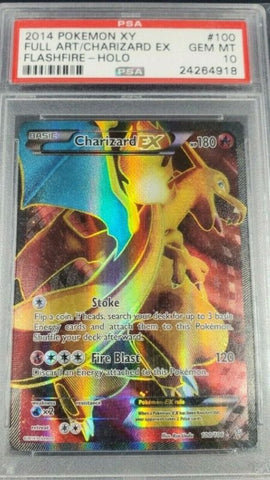 PSA 10 Charizard ex 100/106 flashfire xy