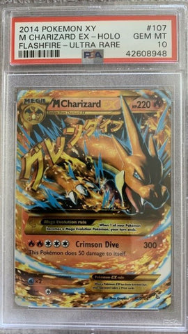 PSA 10 Charizard ex 107/106 flashfire xy