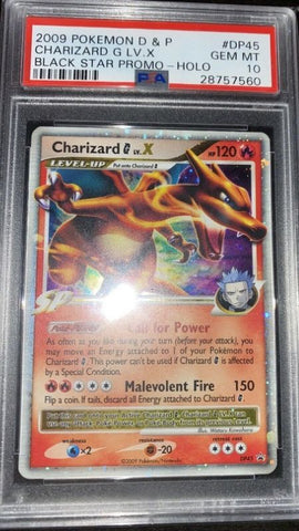 PSA 10 Charizard g lv.x DP45 black star promo