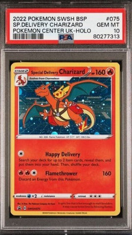 PSA 10 Special Delivery Charizard Promo SWSH075 Pokemon Center