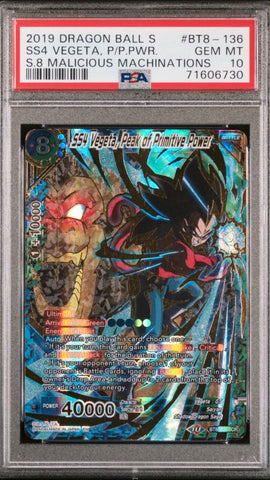 SS4 Vegeta, Peak of Primitive Power BT8-136 PSA 10