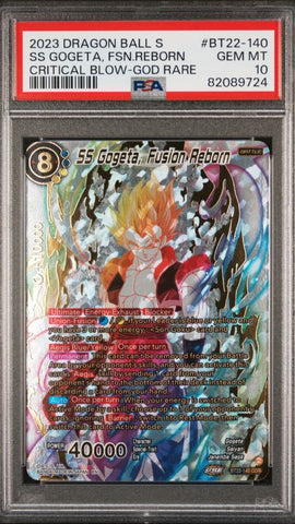 SS Gogeta Fusion Reborn BT22-140 gdr PSA 10