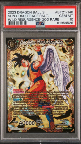 Son Goku, Peace Resolution BT21-148 psa 10