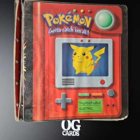 original 1999 pikachu pokedex pokemon folder