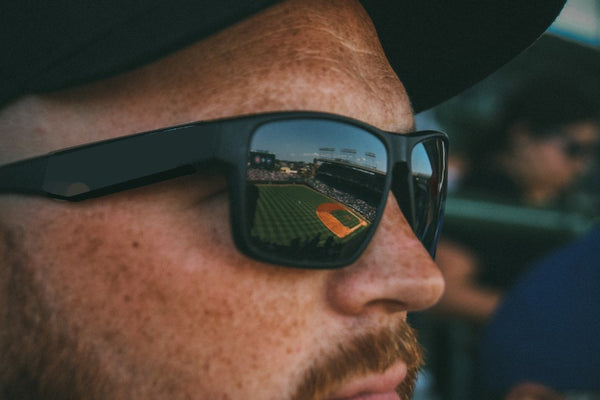 men wearing sports sunglasses