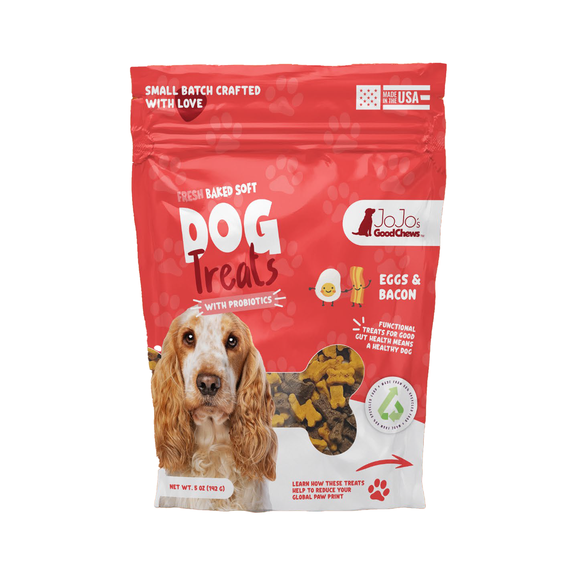 Fresh Baked Eggs and Bacon Soft Dog Chew Treats 2 Pack
