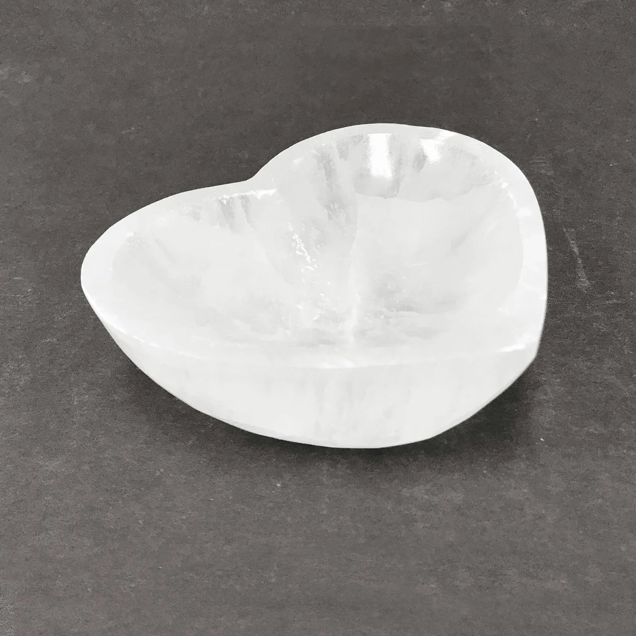 4" Selenite Heart Bowl