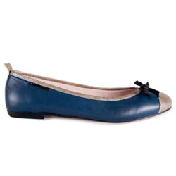 navy blue ballet pumps