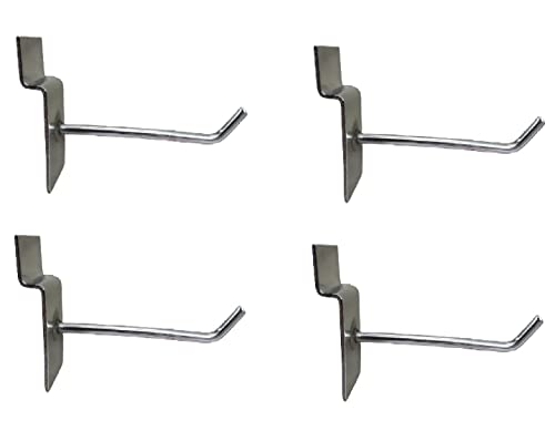 Q1 Beads 4 Pcs 4 Stainless Steel Slatwall Panel Display Hook Hanger f – Q1  Beads Int.