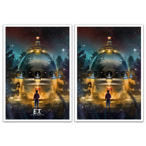 E.T. The Extra Terrestrial Art Print Set By Andy Fairhurst