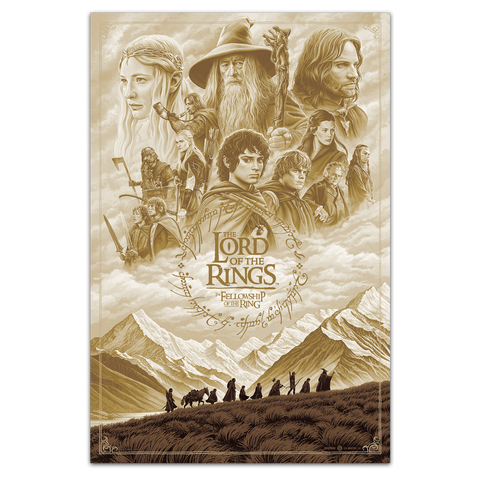 The lord of the rings the fellowship of the ring variant poster by CA Martin