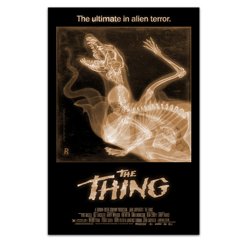 The thing screen print variant movie poster by Jason Raish and bottleneck gallery