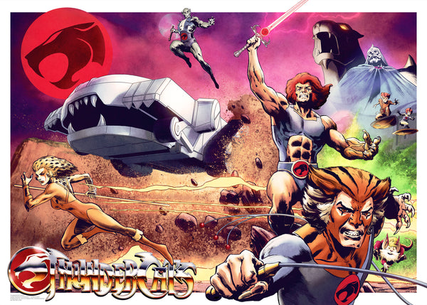 Thundercats Official Licensed Limited Edition Art Print Poster Henrik Sahlstrom Vice Press Bottleneck Gallery