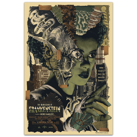 Bride Of Frankenstein movie poster by Anthony petrie